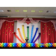 Оформлення сцени в школі №320 Київ